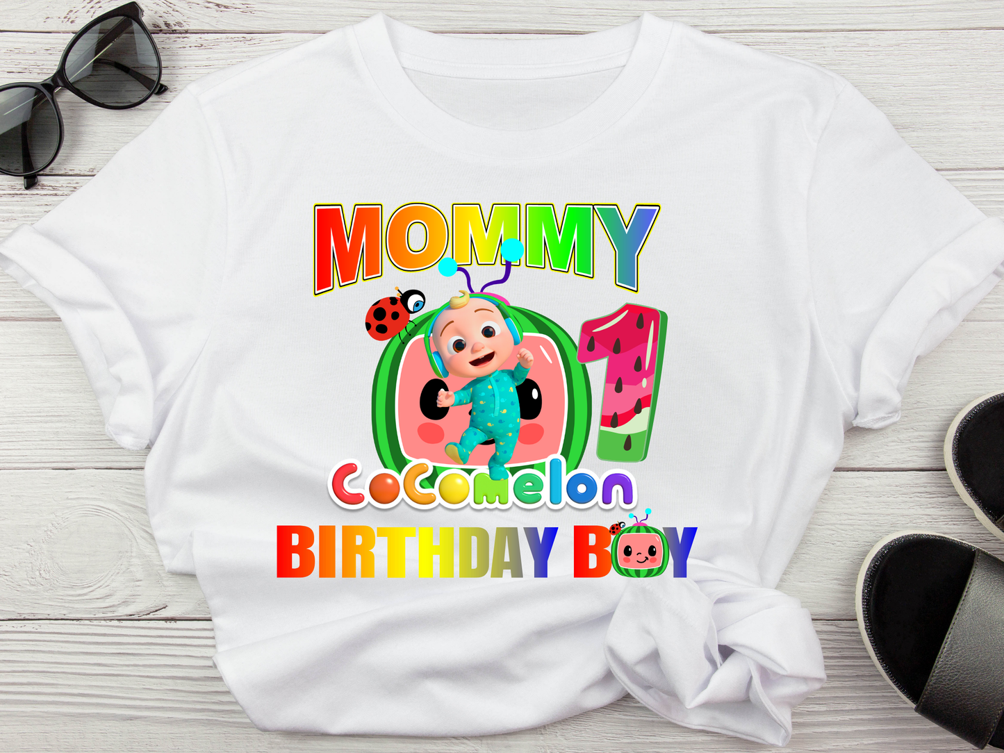Cocomelon Birthday Boy Shirt, Family Matching T-Shirts