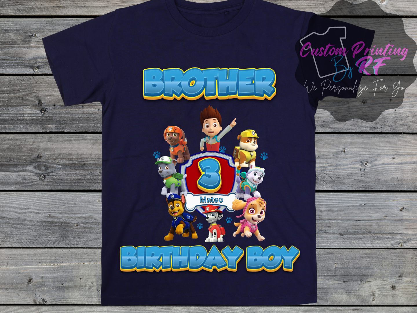 Pawn Patrol Birthday Boy Shirt, Family Matching T-Shirts