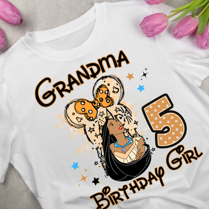 Disney Princess Birthday Shirt Custom Family Matching Shirts