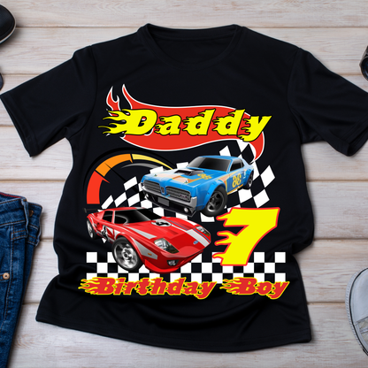 Hot Wheels Birthday Boy Shirt, Family Matching T-Shirts