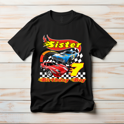 Hot Wheels Birthday Boy Shirt, Family Matching T-Shirts