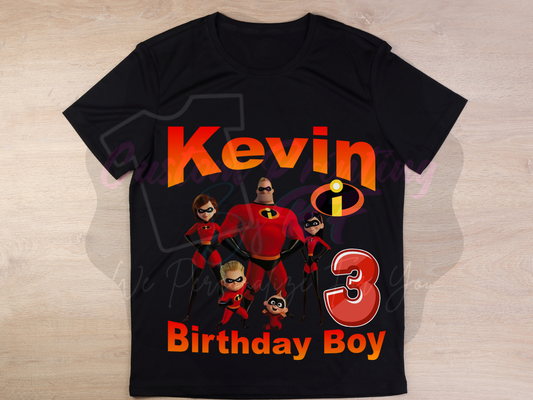 Incredibles Birthday Boy Shirt, Family Matching T-Shirts