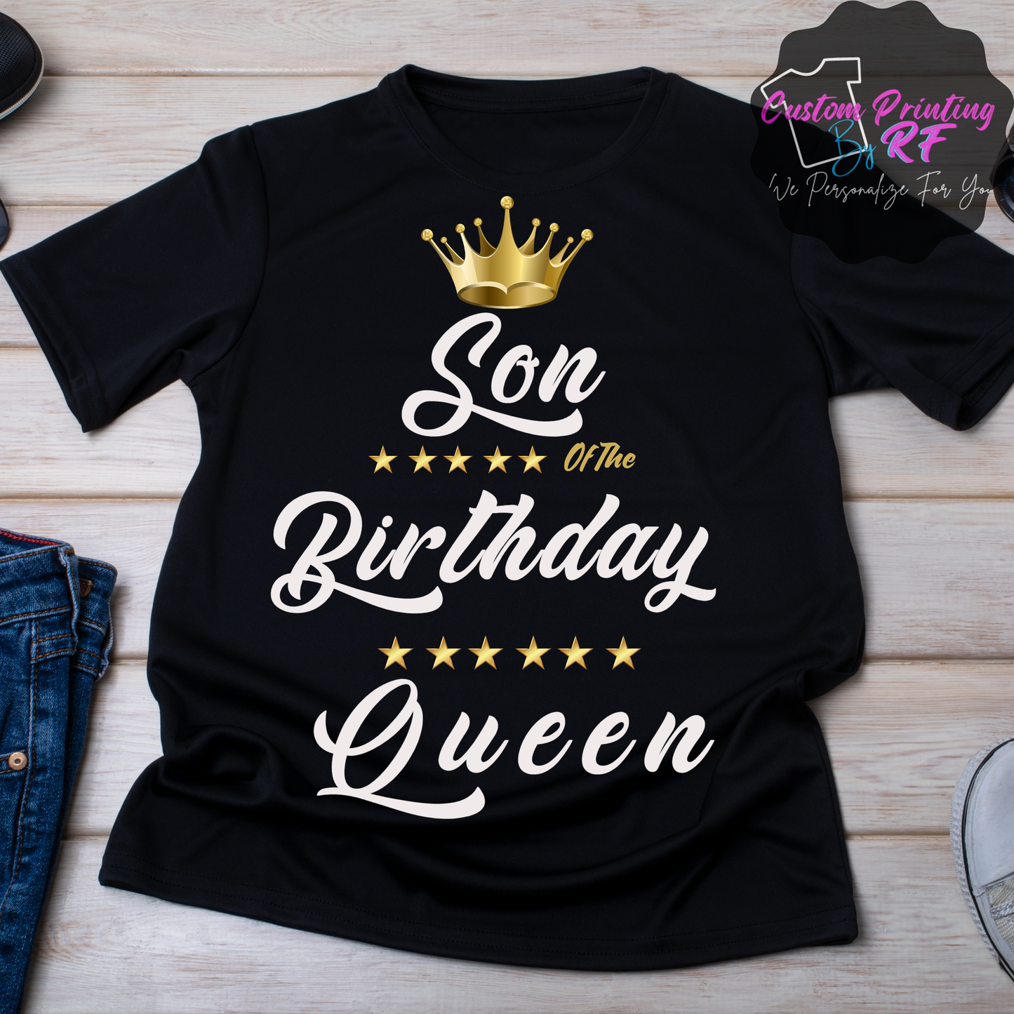 Birthday Queen T-Shirt Matching Birthday Queen T-Shirt