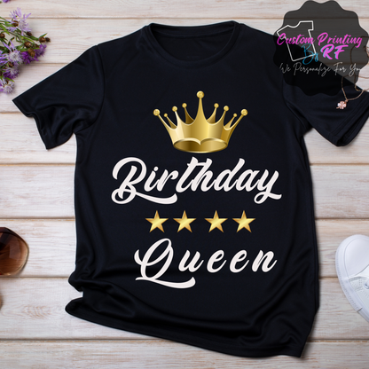 Birthday Queen T-Shirt Matching Birthday Queen T-Shirt