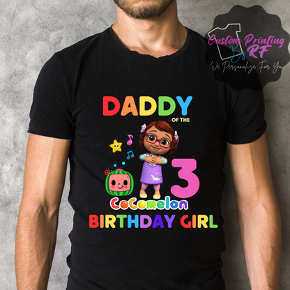 Cocomelon Yoyo Girl Birthday Shirt, Family Matching T-Shirts