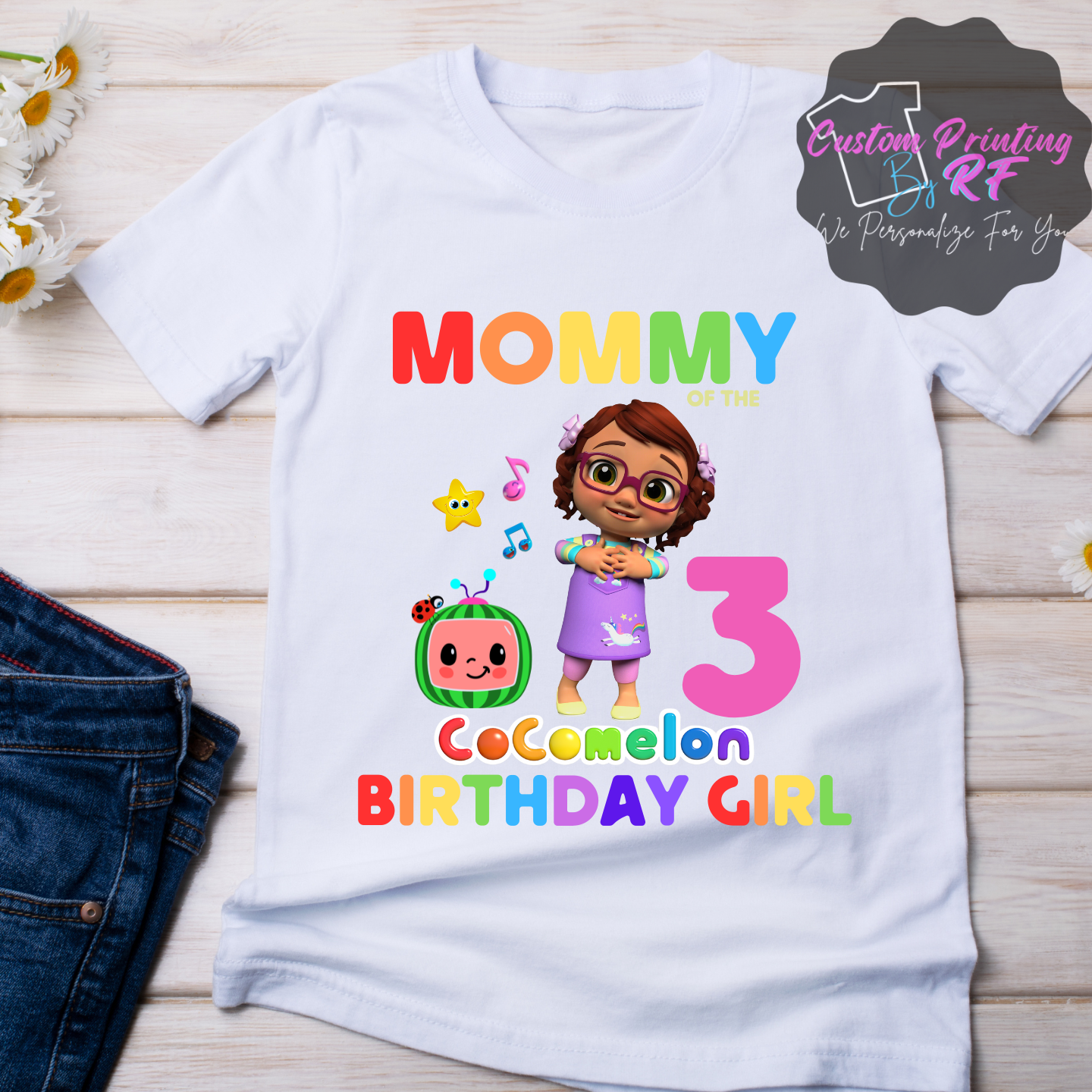 Cocomelon Yoyo Girl Birthday Shirt, Family Matching T-Shirts