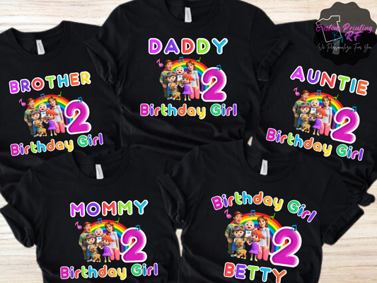 Cocomelon JJ Birthday Boy Shirt, Family Matching T-Shirts