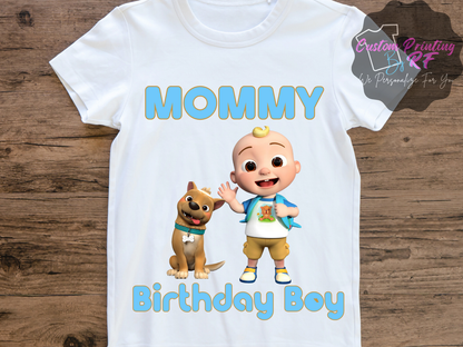 Cocomelon Toddler Birthday Shirt, Family Matching T-Shirts