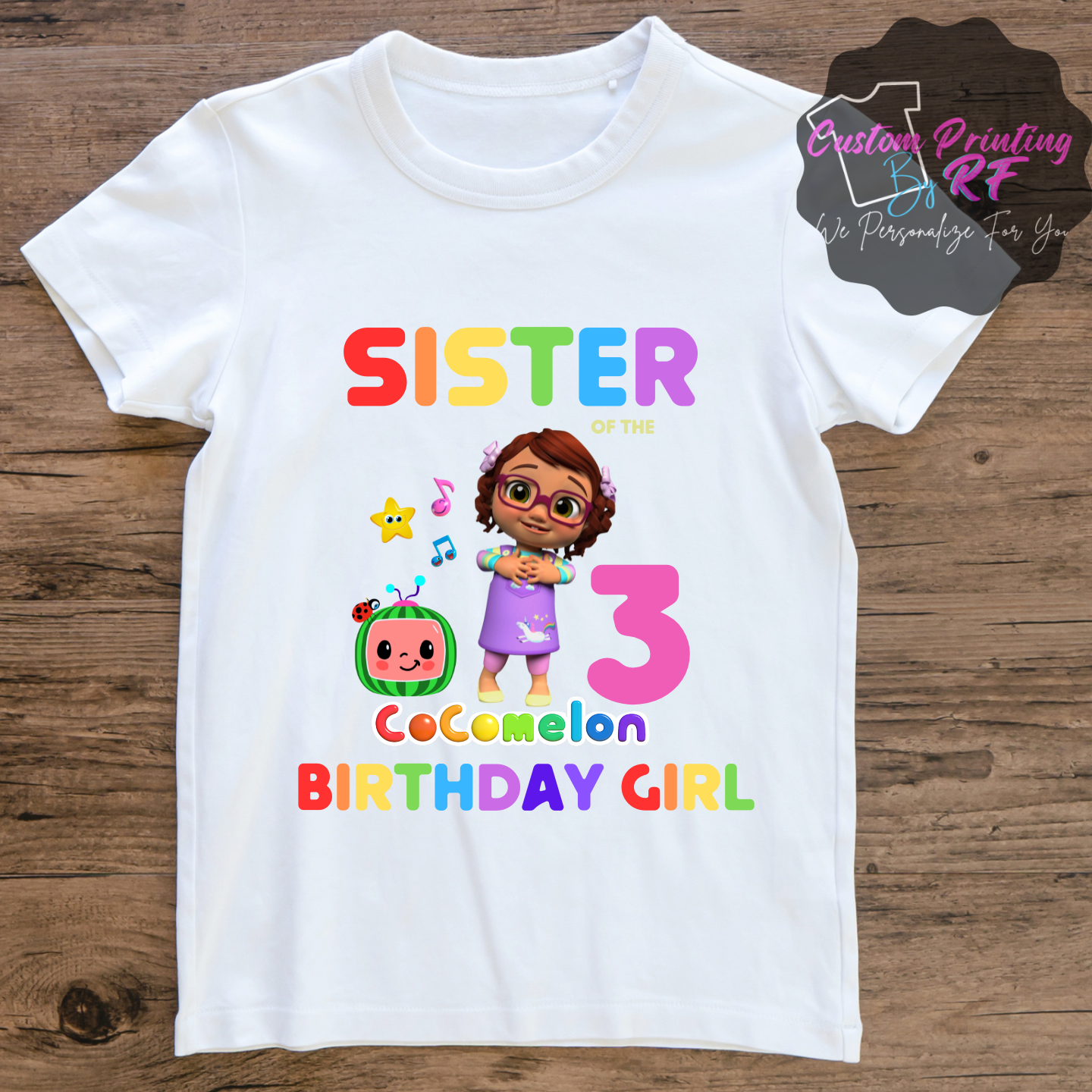 Cocomelon Yoyo Girl Birthday Shirt, Family Matching T-Shirts