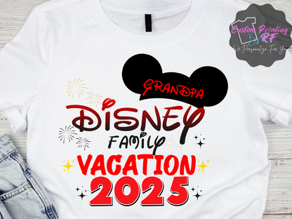 Disney Vacation Family Matching Custom Shirts