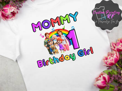 Cocomelon JJ Birthday Boy Shirt, Family Matching T-Shirts