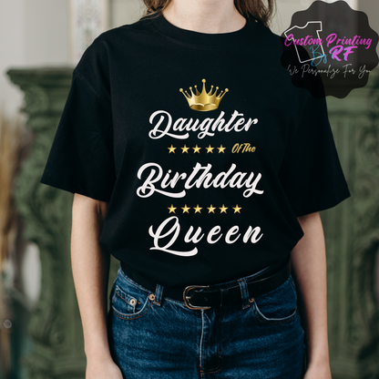 Birthday Queen T-Shirt Matching Birthday Queen T-Shirt